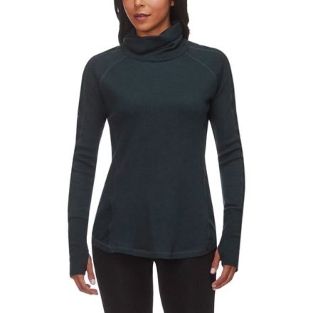 Mountain Hardwear EDP Dark Teal Waffle Turtleneck